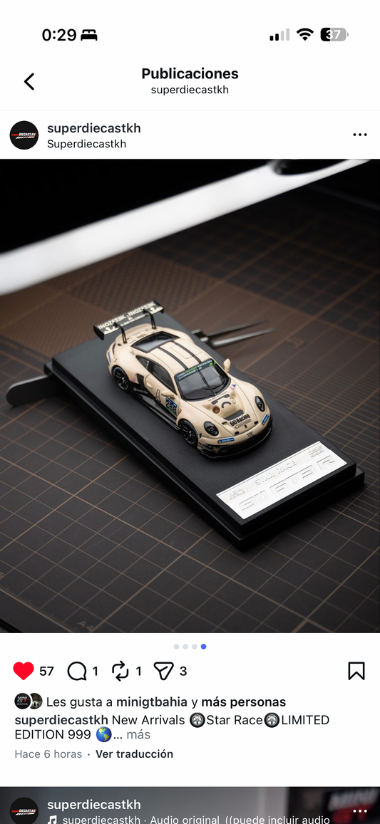 Porsche 911 GT3R. Limited Edition 007/999. STAR RACE.