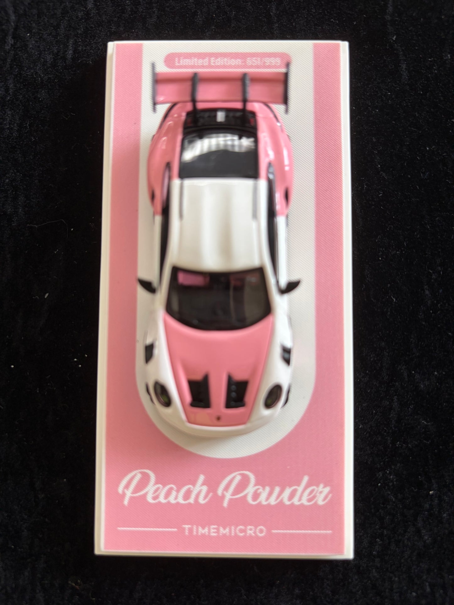 Porsche Peach Powder Trailer Set. TIME MICRO. Limited Edition Porsche 651/999. Trailer 153/999.