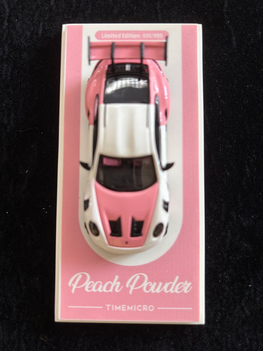 Porsche Peach Powder Trailer Set. TIME MICRO. Limited Edition Porsche 651/999. Trailer 153/999.