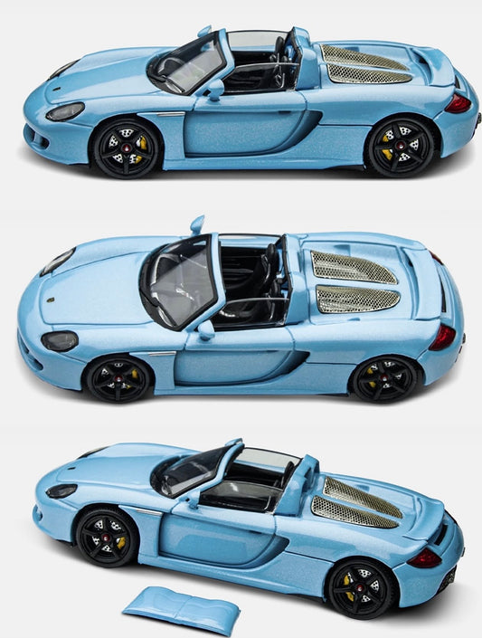 Model: TimeMicro - Porsche CARRERA GT - Gulf Blue Limited Edition 043/999 pcs Scale 1:64